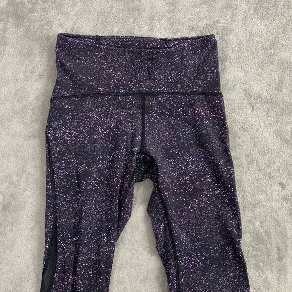 Lululemon Train Times 7/8 Pants Womens 6 Crystalline Black Leggings Yoga Gym 22” - Picture 9 of 14